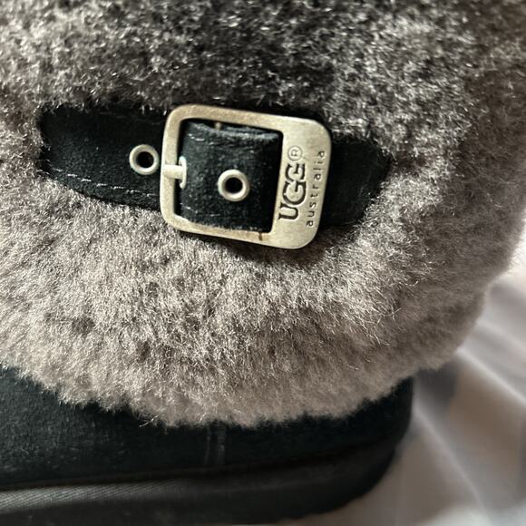 UGG Ellee Marylin Women Shearling Cuff Black 1001672 Shoes/Boots Size 6 - Picture 4 of 11